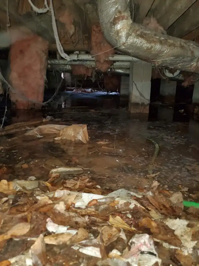 Crawl space flood assessment for Commercial Water Damage Restoration in Hialeah