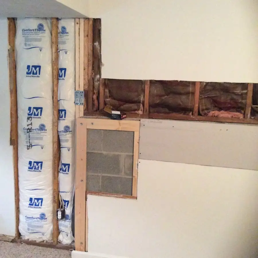 Wall insulation replacement during Odor Removal & Deodorization in Hialeah